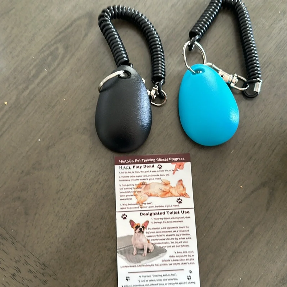 Pet Training Clicker Set of 2 With Instructions BNWT